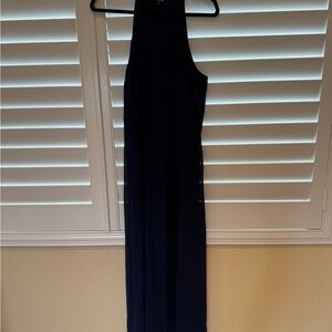 Elegant Navy Blue Maxi Dress
